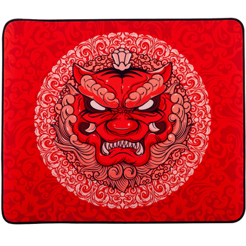 Esptiger LongTeng Gaming Mouse Pad - Red, Stitched Edges, Large (480 x 400 x 4mm)