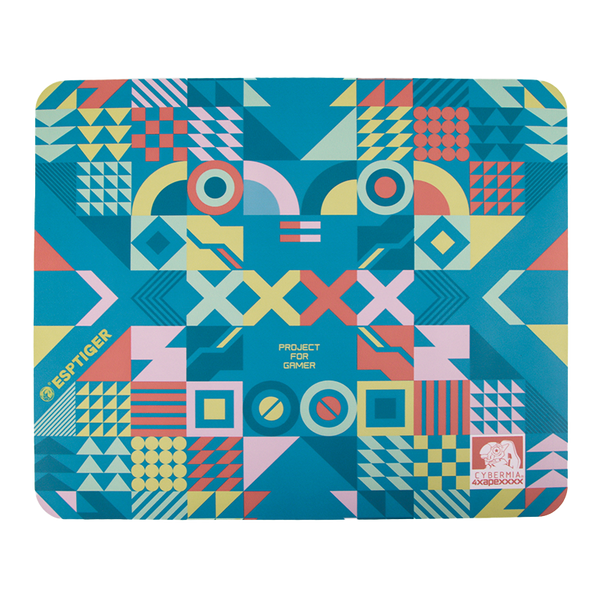 Esptiger x 4xApeXXXX CoBranded WuXiang 2 Cybermia - Large (480 x 400 x 3mm) - Non-Slip Rubber Base, Rainbow-Pearl Film