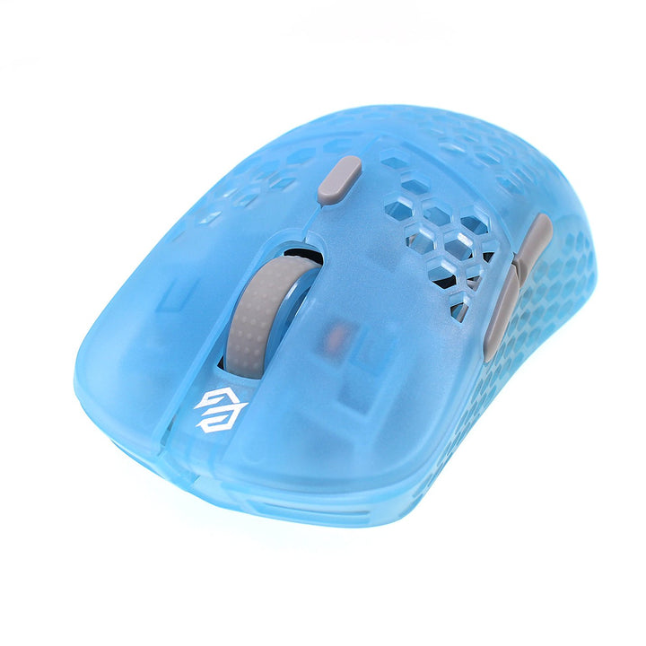 G-wolves Hati Small HTS Transparent Blue Wired Gaming Mouse-Addice Inc