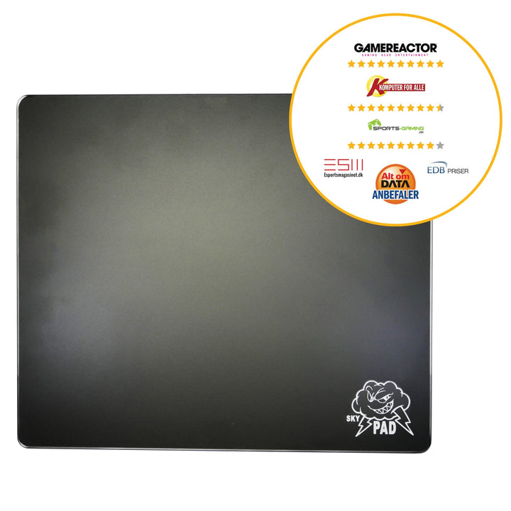 SkyPad Black Glass 2.0 Mousepad-Addice Inc