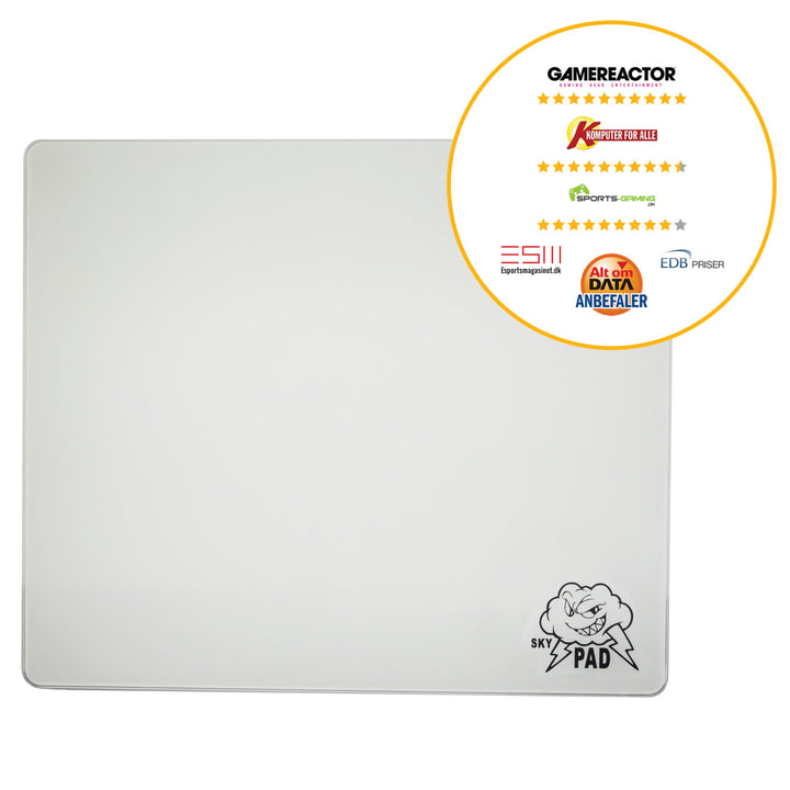 SkyPad White Glass 2.0 Mousepad-Addice Inc