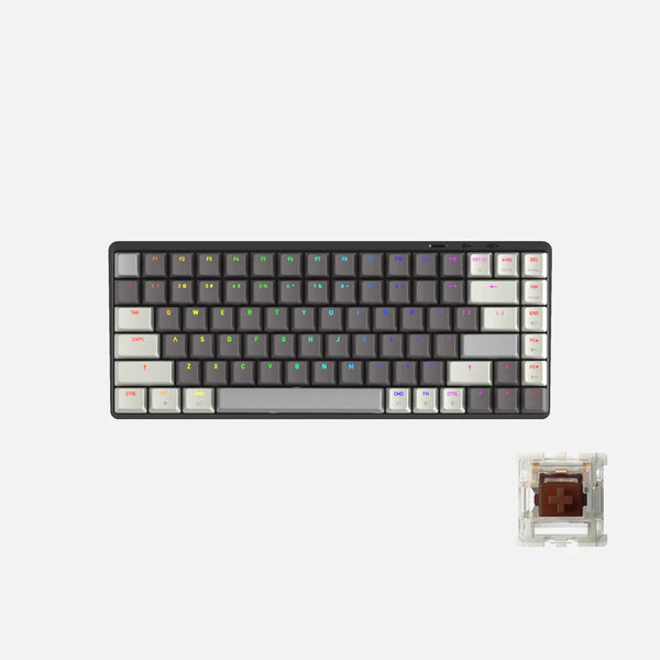 Clavier Cascade 75% sans fil remplaçable à chaud - Galaxy Dark